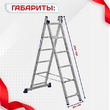 Лестница двухсекционная Alumet Ал 5206 - stroymarket66.ru - Казань