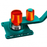 Ручной станок для гибки арматуры KRAFTOOL 10 E, острый гиб, на подшипнике - stroymarket66.ru - Казань