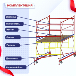 Вышка-тура  ВСП 2.0х2.0, Н-2.8м - stroymarket66.ru - Казань