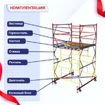 Вышка-тура  ВСП 2.0х2.0, Н-4.0м - stroymarket66.ru - Казань