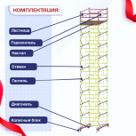 Вышка-тура  ВСП 2.0х2.0, Н-12.4м - stroymarket66.ru - Казань