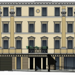 Фальшфасад сетка с изображением на строительные леса - stroymarket66.ru - Казань