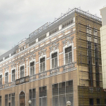 Фальшфасад сетка с изображением на строительные леса - stroymarket66.ru - Казань