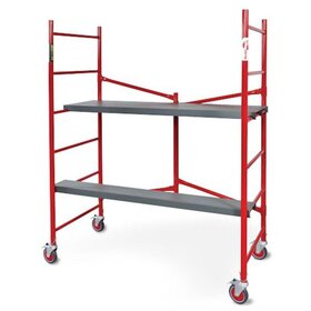 Подмости складные малярные многоярусные на колесах H120 - stroymarket66.ru - Казань