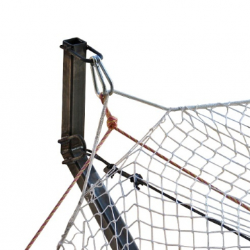 Защитно-улавливающая сетка (ЗУС) комплект кронштейн и 2 опоры с креплением - stroymarket66.ru - Казань